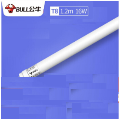 公牛LED節能燈日光燈辦公長條照明T8燈1.2米宿舍寢室一體化熒光燈棒 T8燈管 16w 1.2米 白光【單支裝】